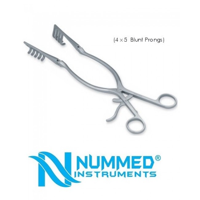 Backman Adson Retractor, Spinal Instruments,With Joints arms, 4 x 5 Prongs, 32 cm Backman Adson Retractor, Spinal Instruments,With Joints arms, 4 x 5 Prongs, 32 cm